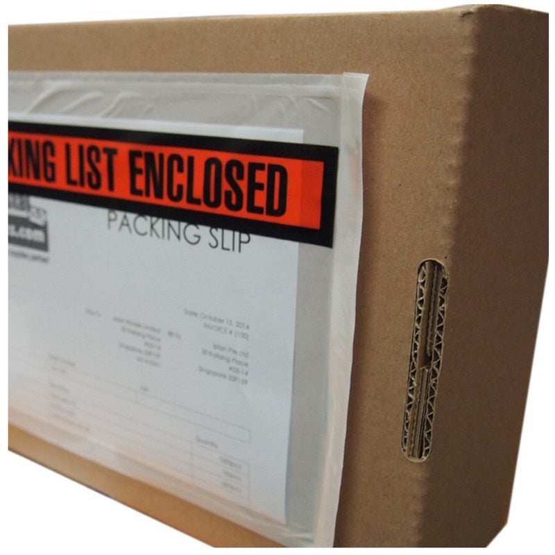 Sales4Less Packing List Envelopes 7.5" X 5.5" Pouches Invoice Enclosed Adhesive Bags Pack of 1000 - Image 3